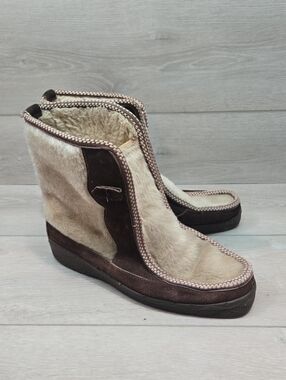 Vintage Apres Italian Boots Ski Snow Winter Ankle Boots Shoes  US 9 UK 40 Italy